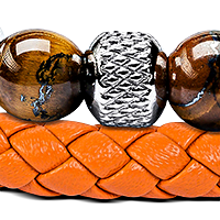 Hamman Yellow Tiger Eye & Capri Orange